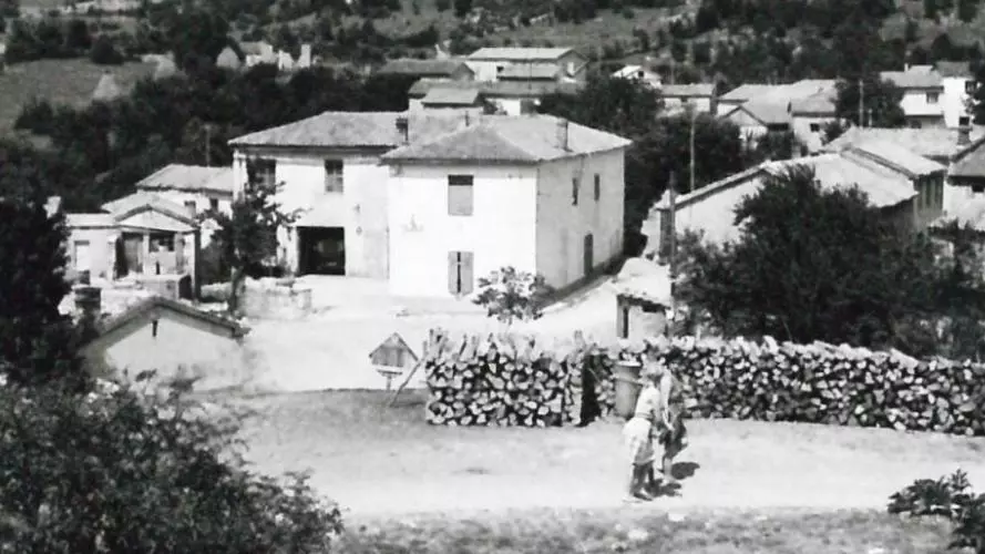 Zejane, 1960s. View of the village/ Pogled na selo